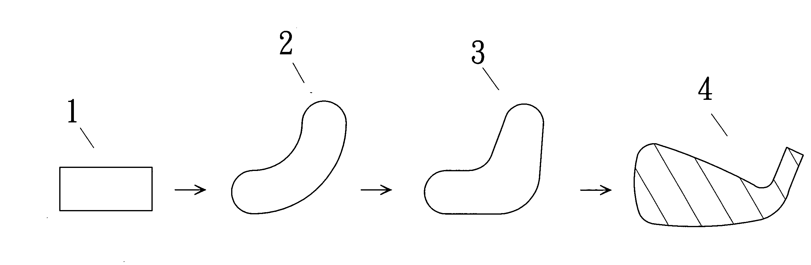 Golf club head and method for making it