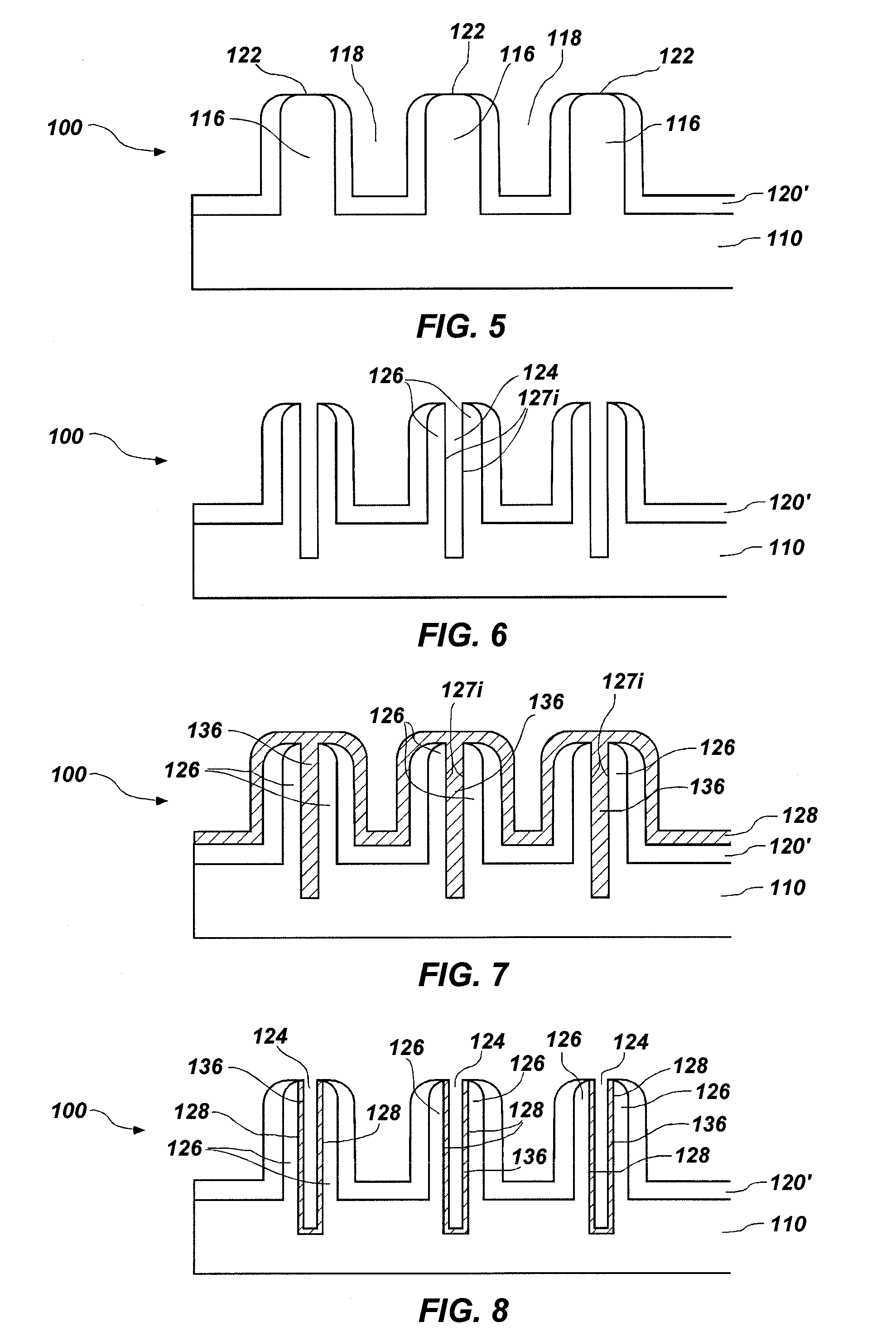 Methods of fabricating dual fin structures