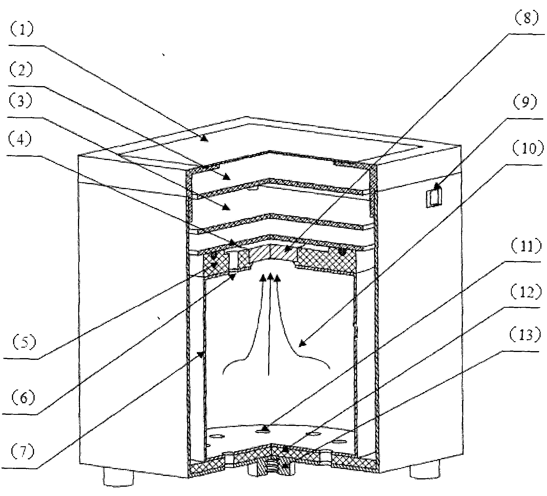 High-sensitivity alpha energy spectrum measuring method of radon concentration in air