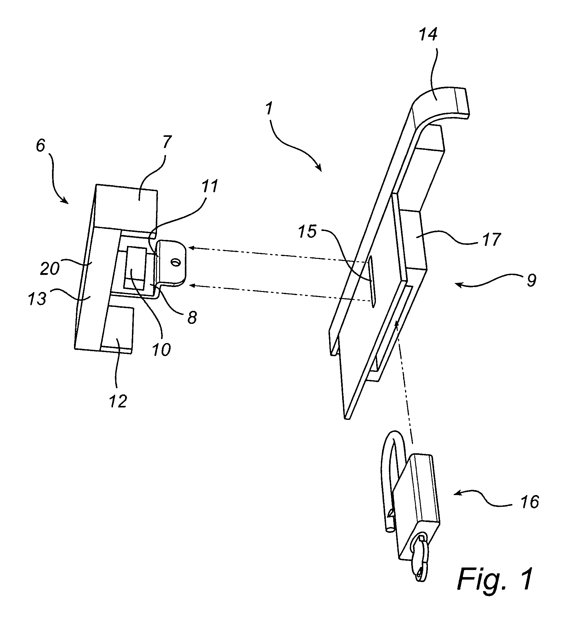 Container lock and method for locking of container door