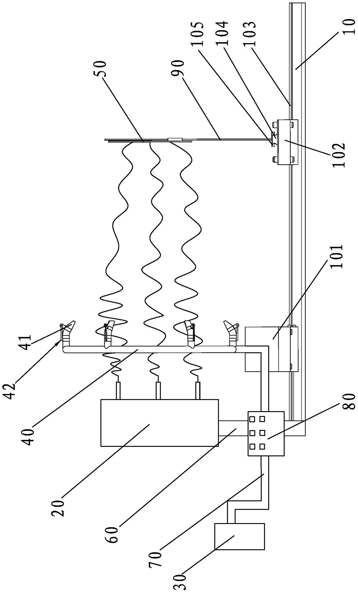 Large-area cross-linking device for nanofibers