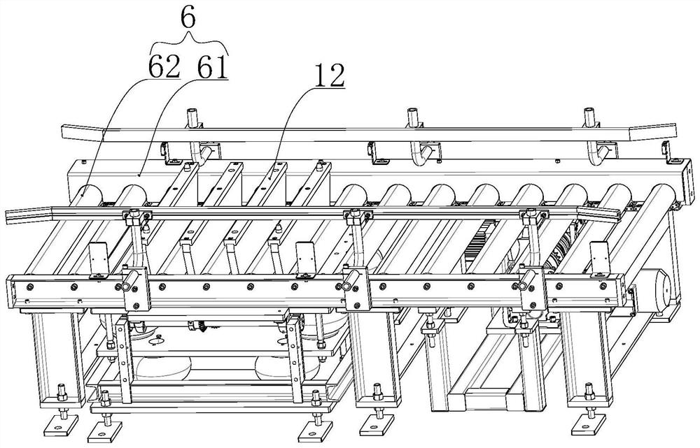 Nuclear waste material barrel jacking vibration filling device and filling method thereof