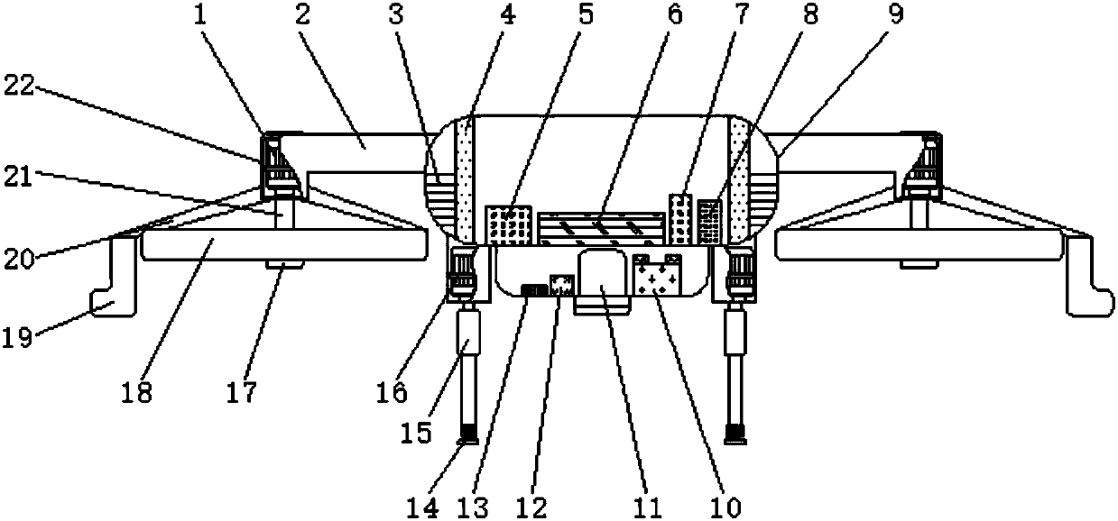 Unmanned aerial vehicle for spatial geography shooting