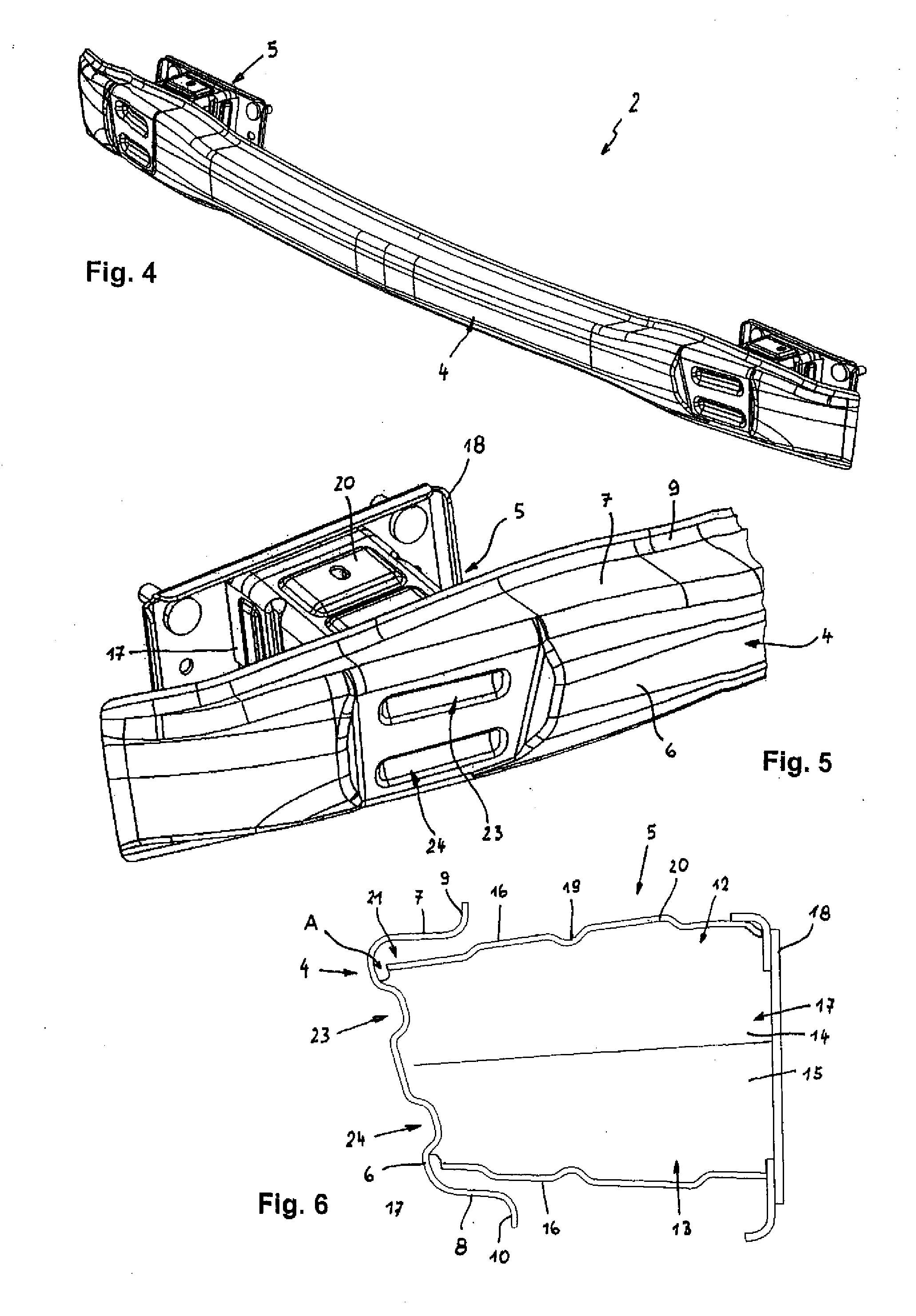 Bumper for a motor vehicle