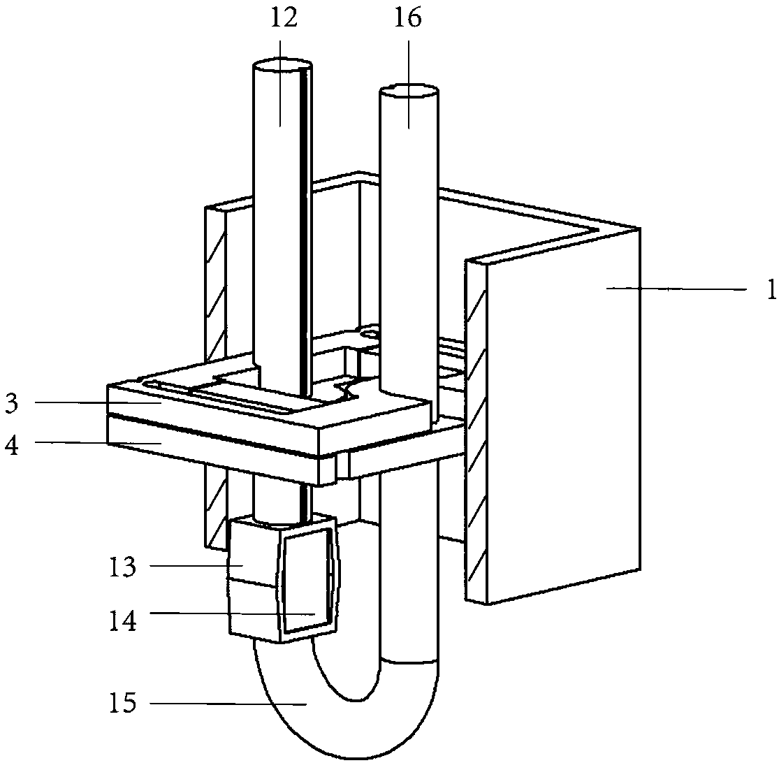 U-shaped step piezoelectric actuator and method based on double-clamp plate power-off locking mechanism