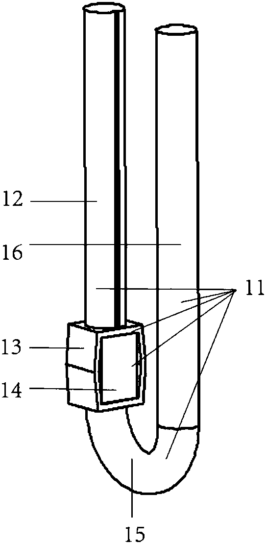 U-shaped step piezoelectric actuator and method based on double-clamp plate power-off locking mechanism