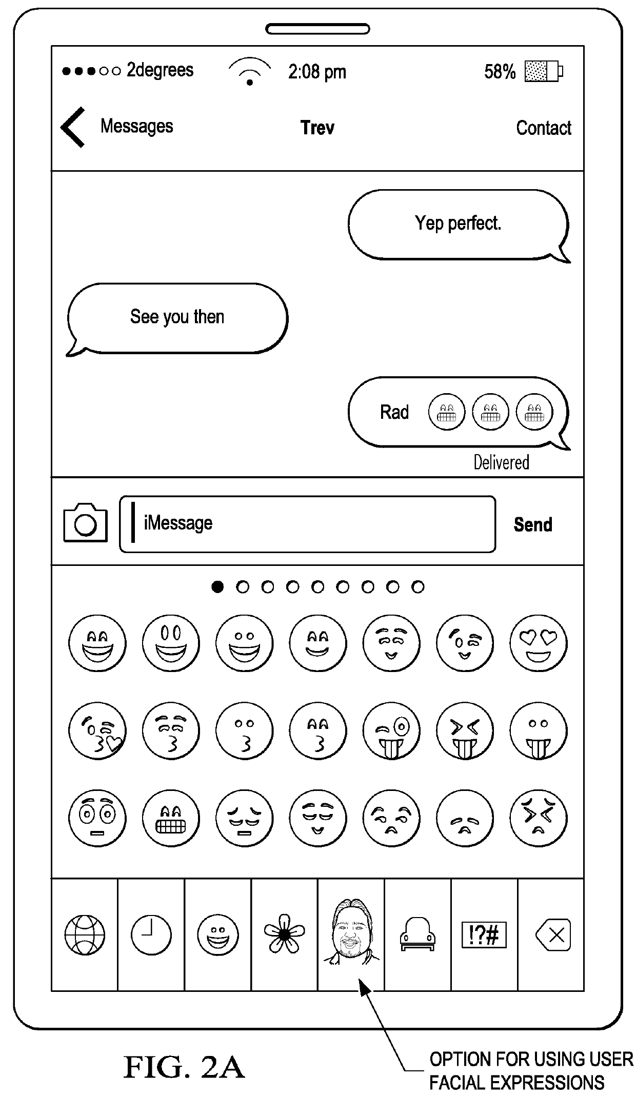 System and Methods of Generating User Facial Expression Library for Messaging and Social Networking Applications