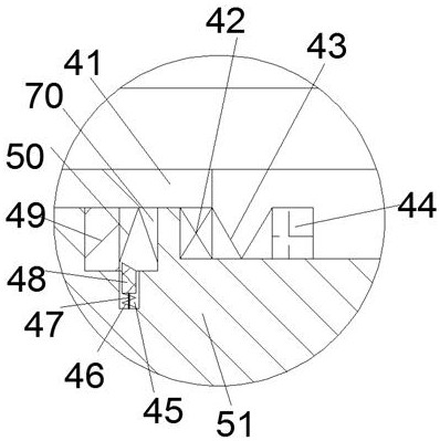 Hidden flat display screen supporting and protecting device capable of preventing falling