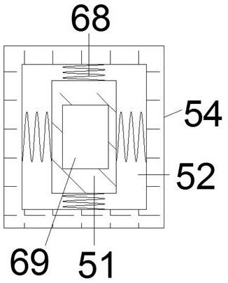 Hidden flat display screen supporting and protecting device capable of preventing falling