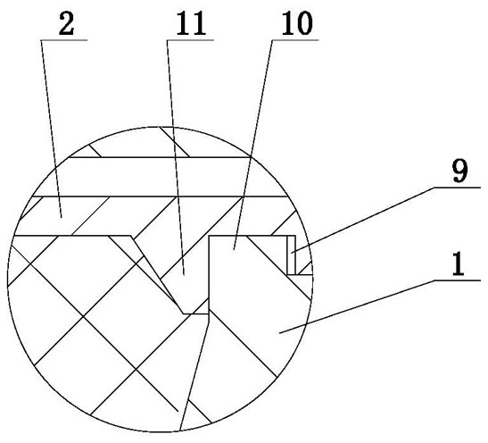 An integral ceramic pump body ceramic casting mold and its pressure ring structure