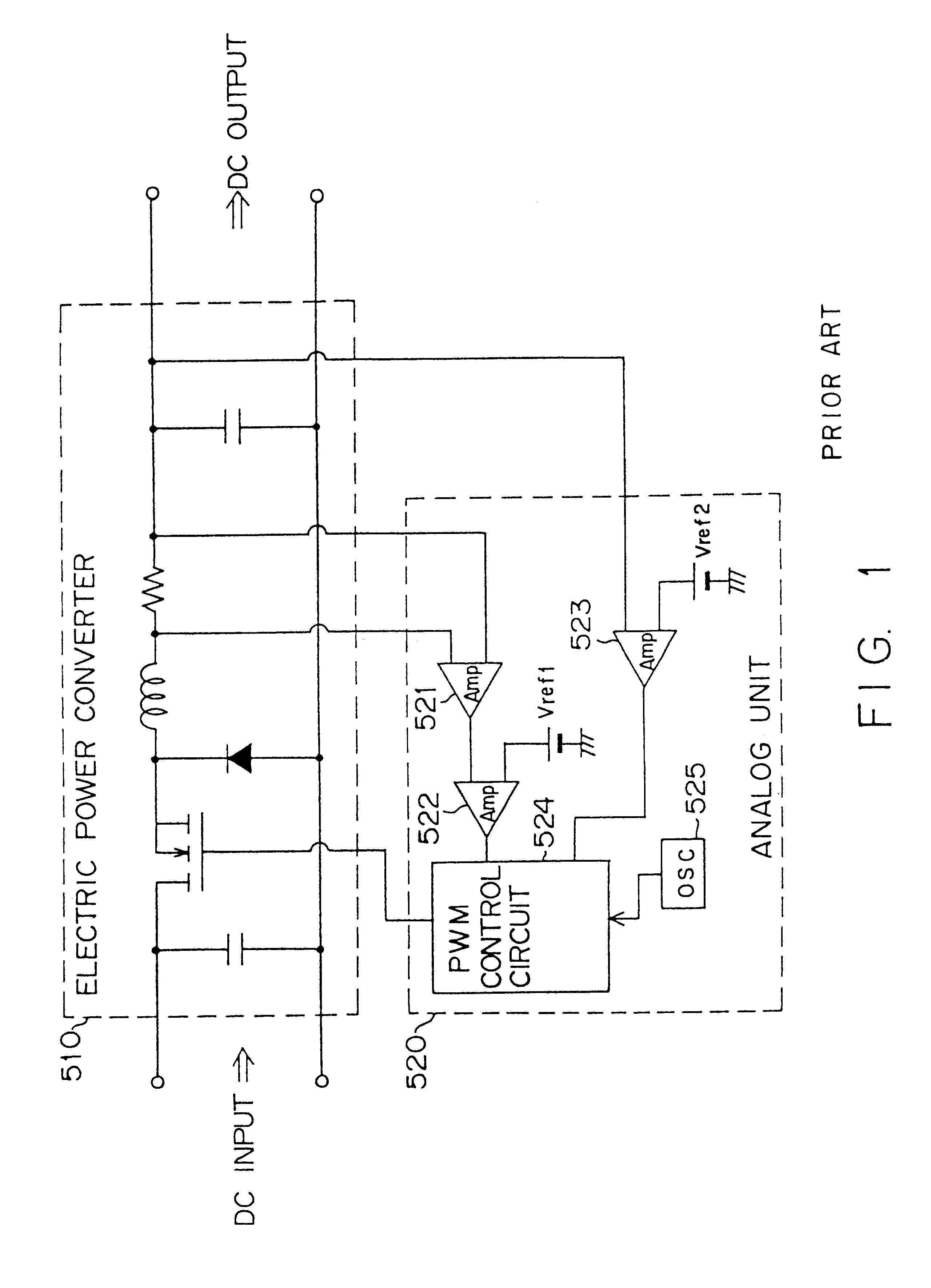 Power supply apparatus having a reference voltage register and method of controlling