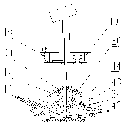 Weeding robot with adjustable center of gravity for paddy fields