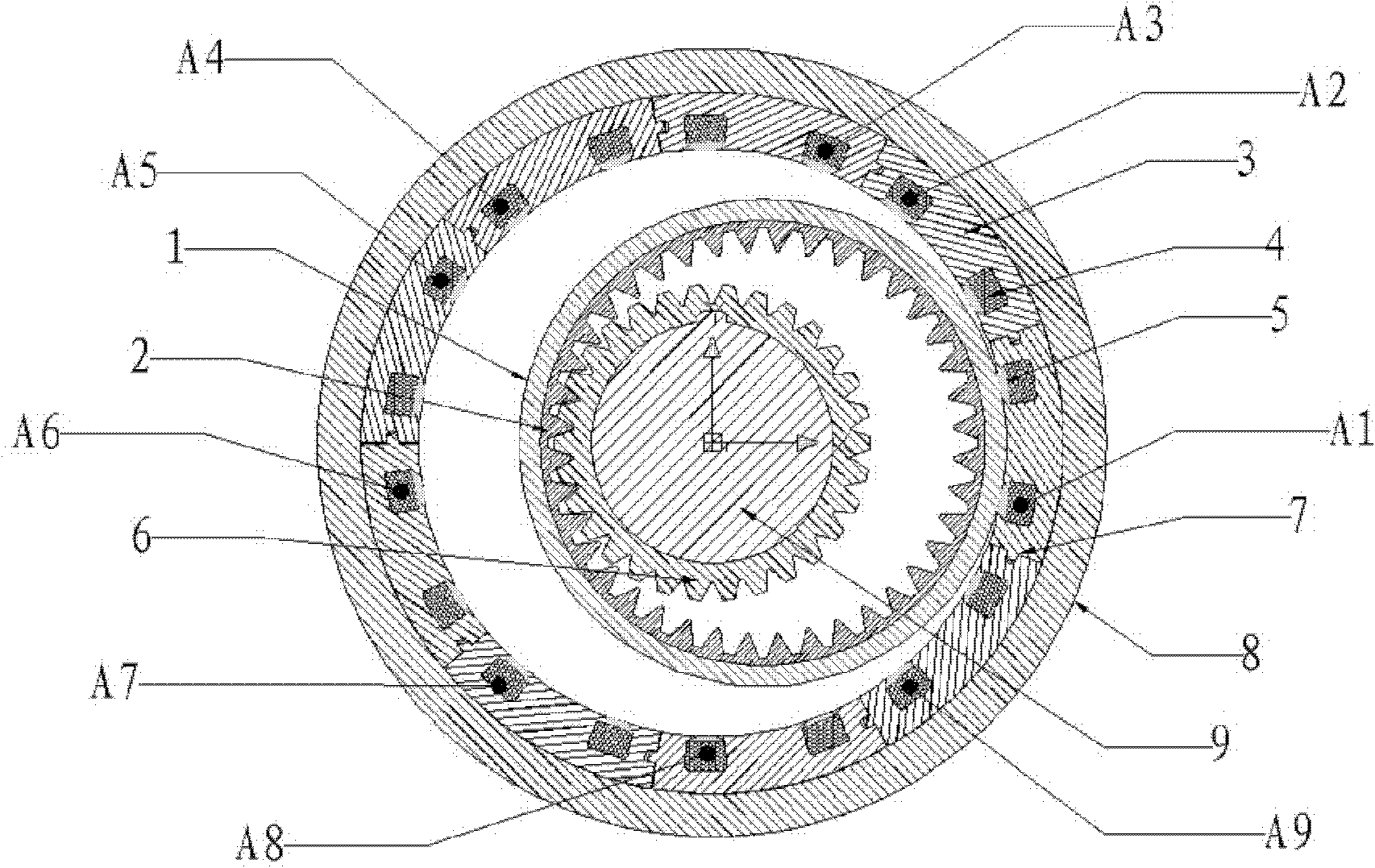 Variable reluctance motor and rotor structure thereof