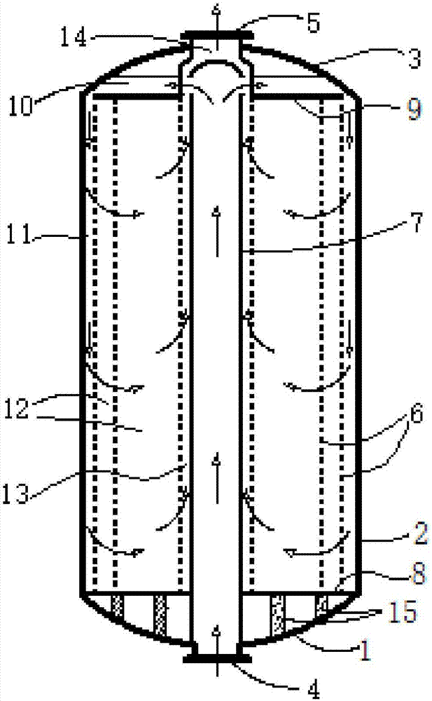 Novel radial flow adsorption tower for pressure swing adsorption