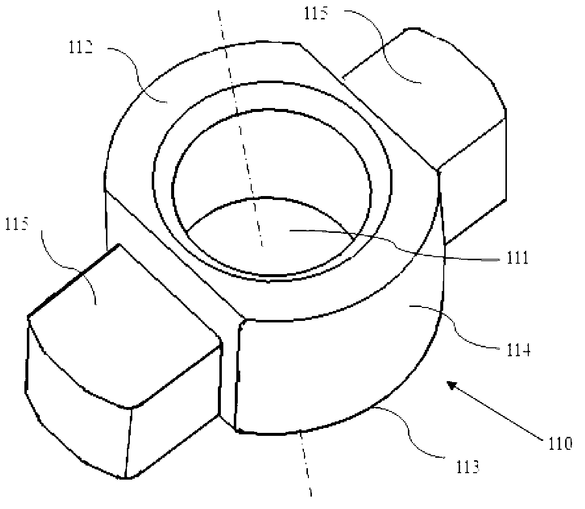 Buckle-type nut component