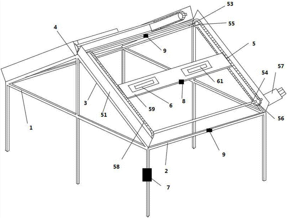 Accumulated snow clearing device of outdoor power equipment