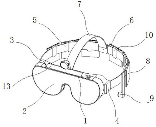 An observation goggle with multiple eye protection structures for laser welding detection