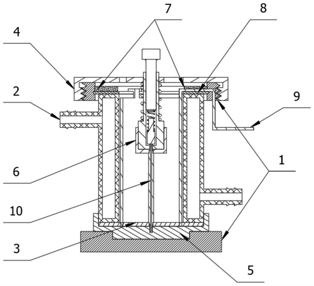 Small pipe outer wall electroplating device