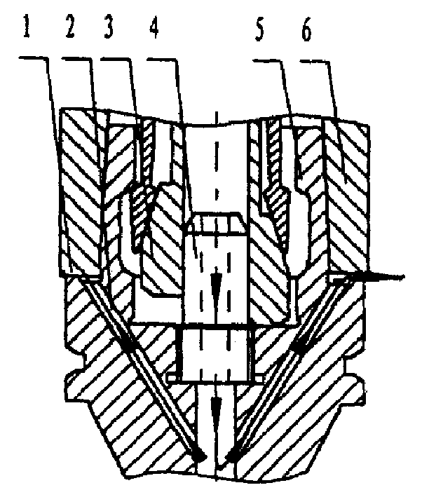 HSK tool shank possessing capacity of compensation