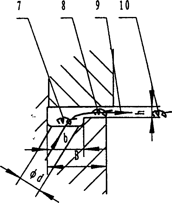 HSK tool shank possessing capacity of compensation