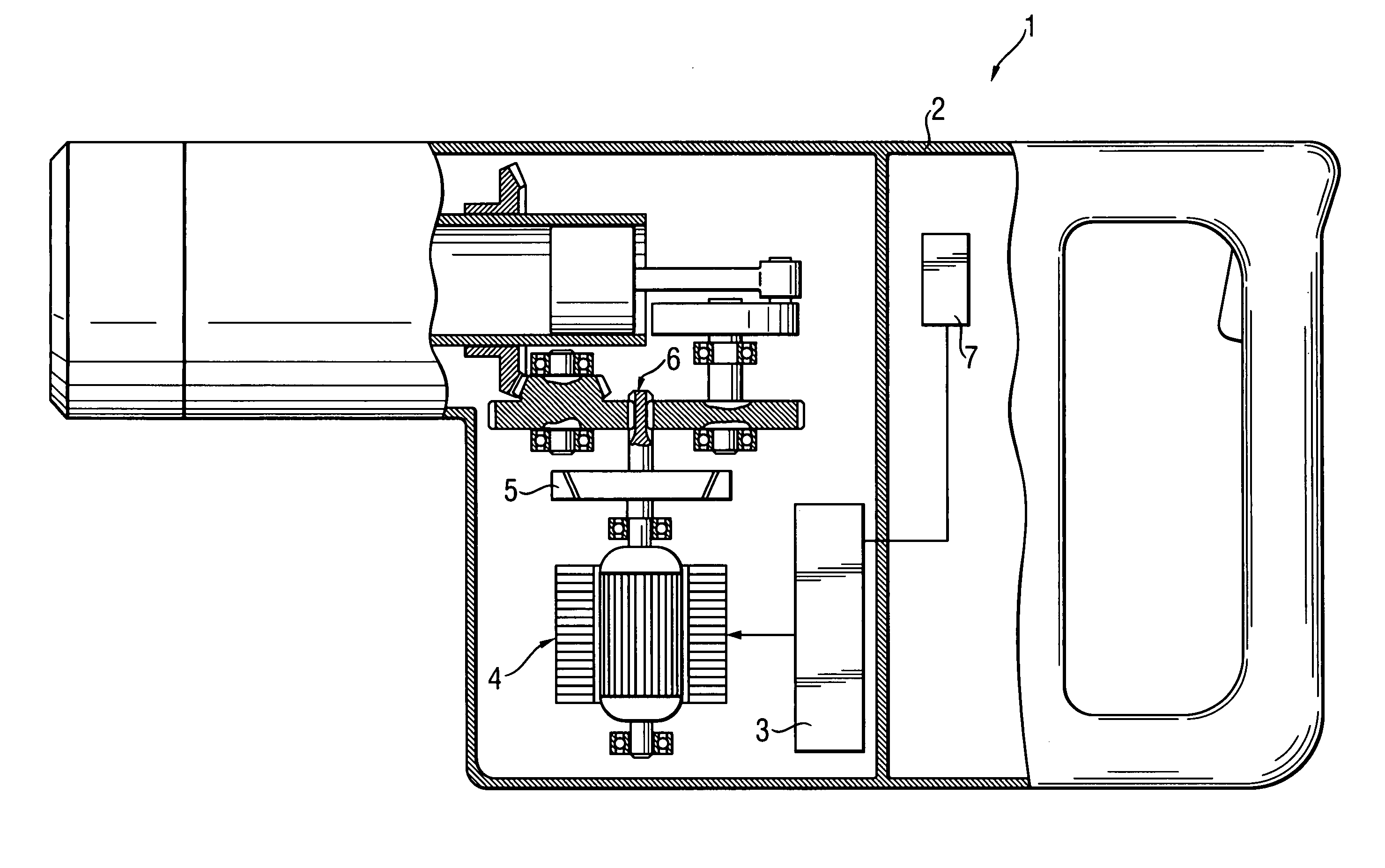 Rotating electric hand tool implement with safety routine