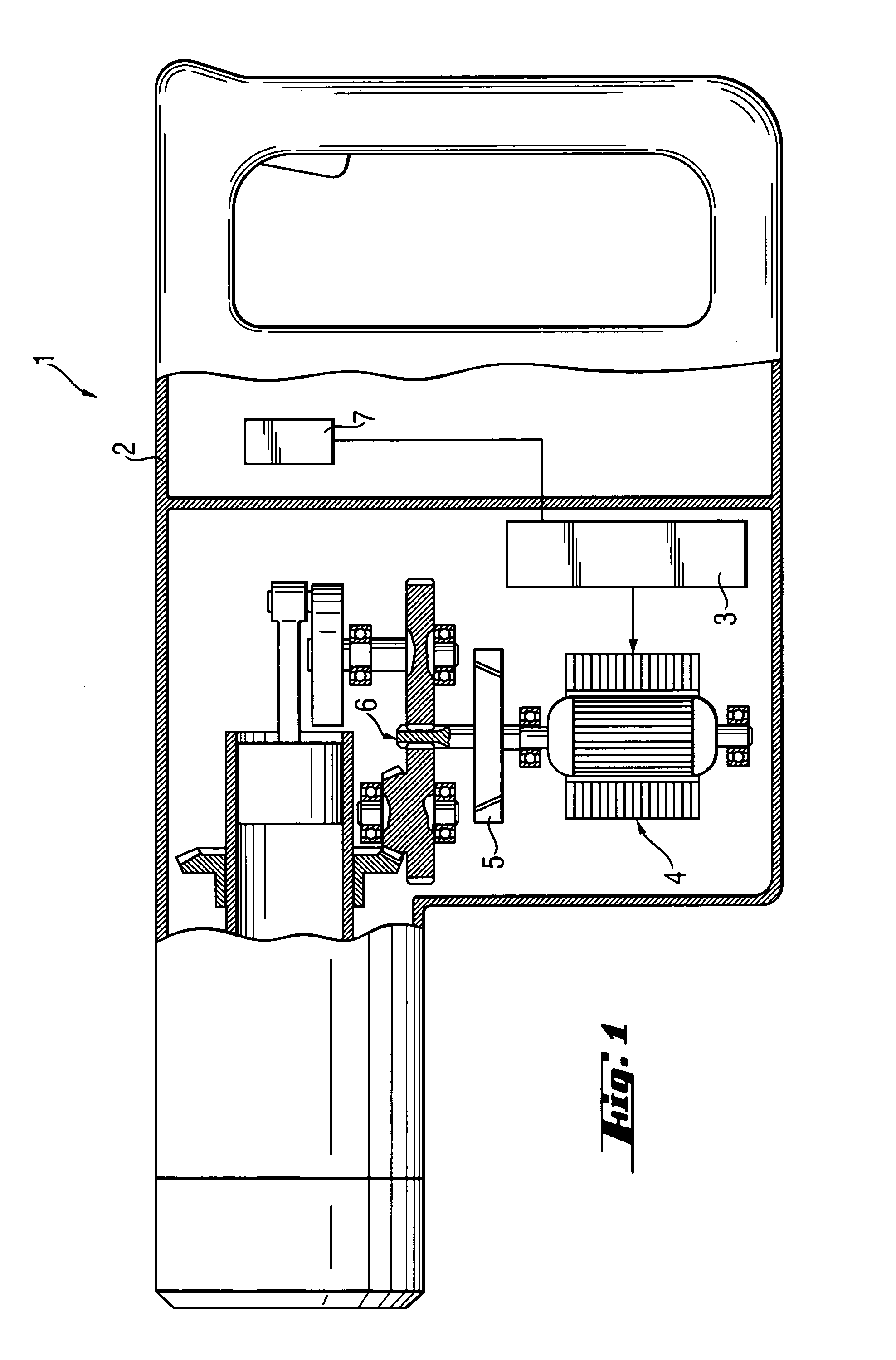 Rotating electric hand tool implement with safety routine