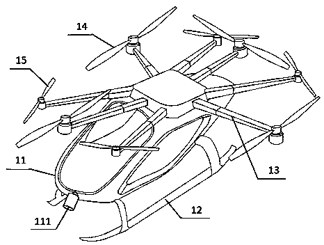 Eight-rotor manned vehicle