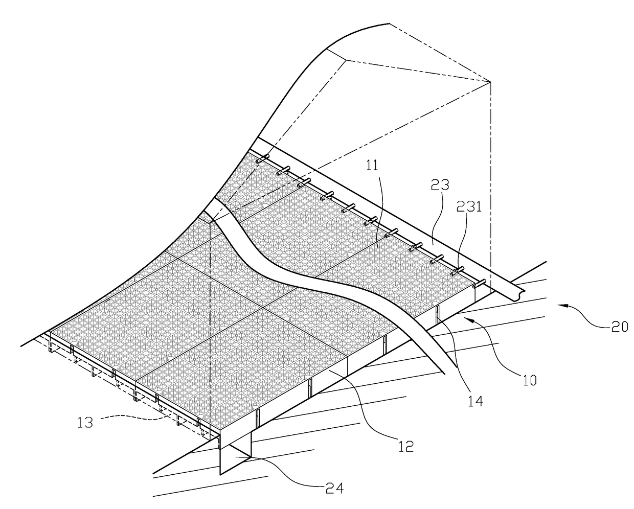 Elevated board structure for raising poultry and livestock