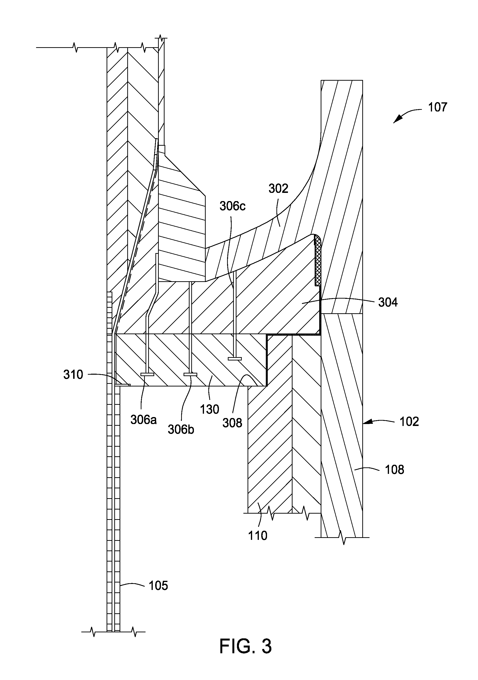 System for reducing head space in a pressure cyclone