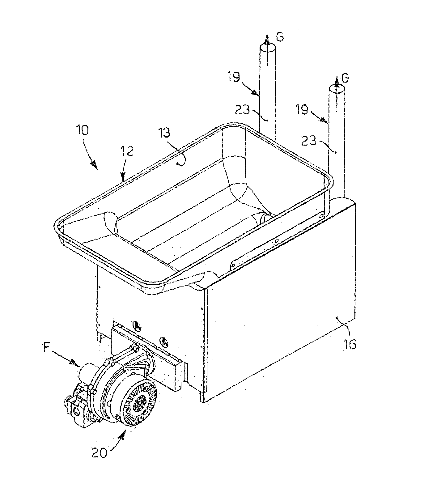 Pan-type apparatus to fry or boil food products