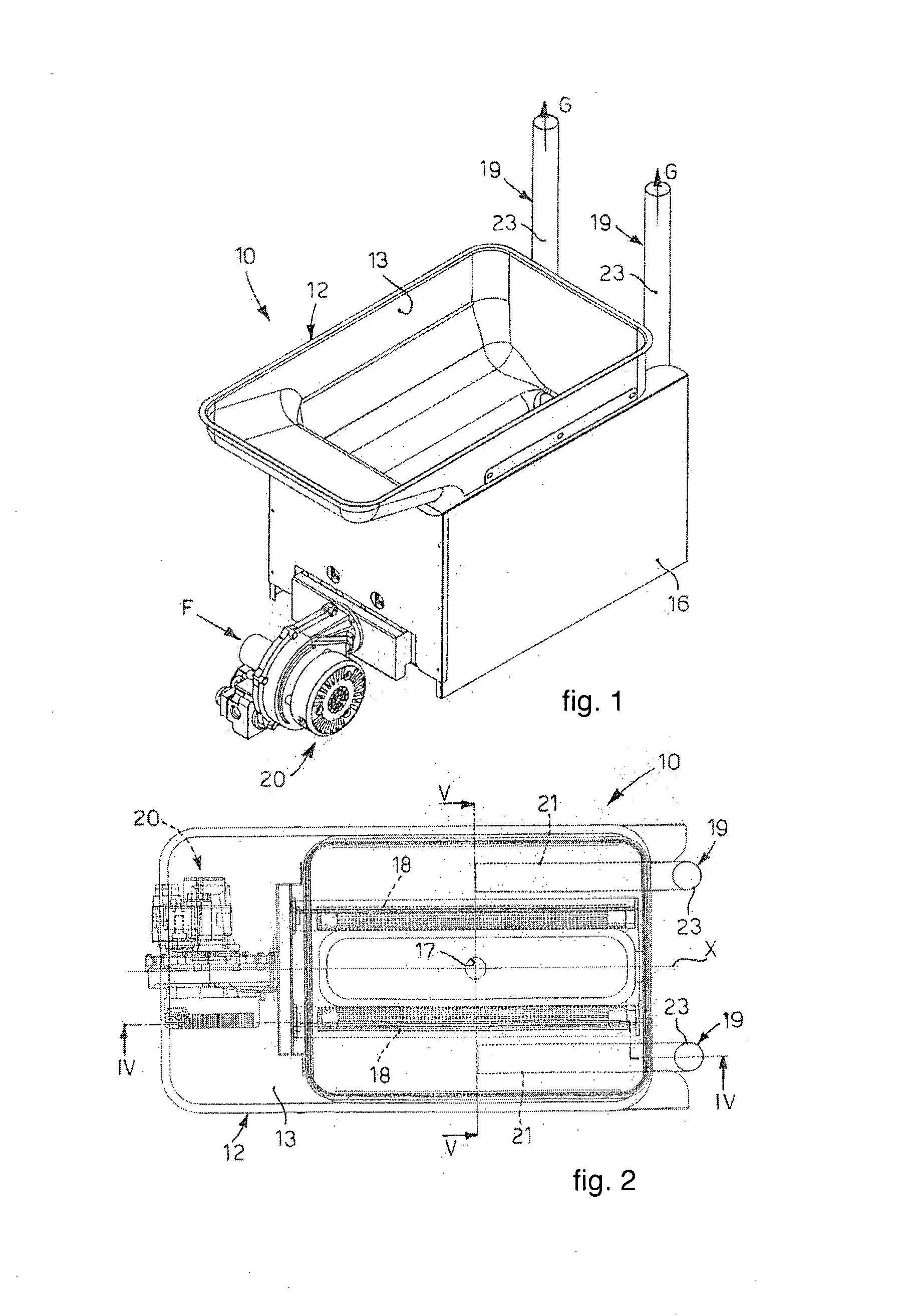 Pan-type apparatus to fry or boil food products