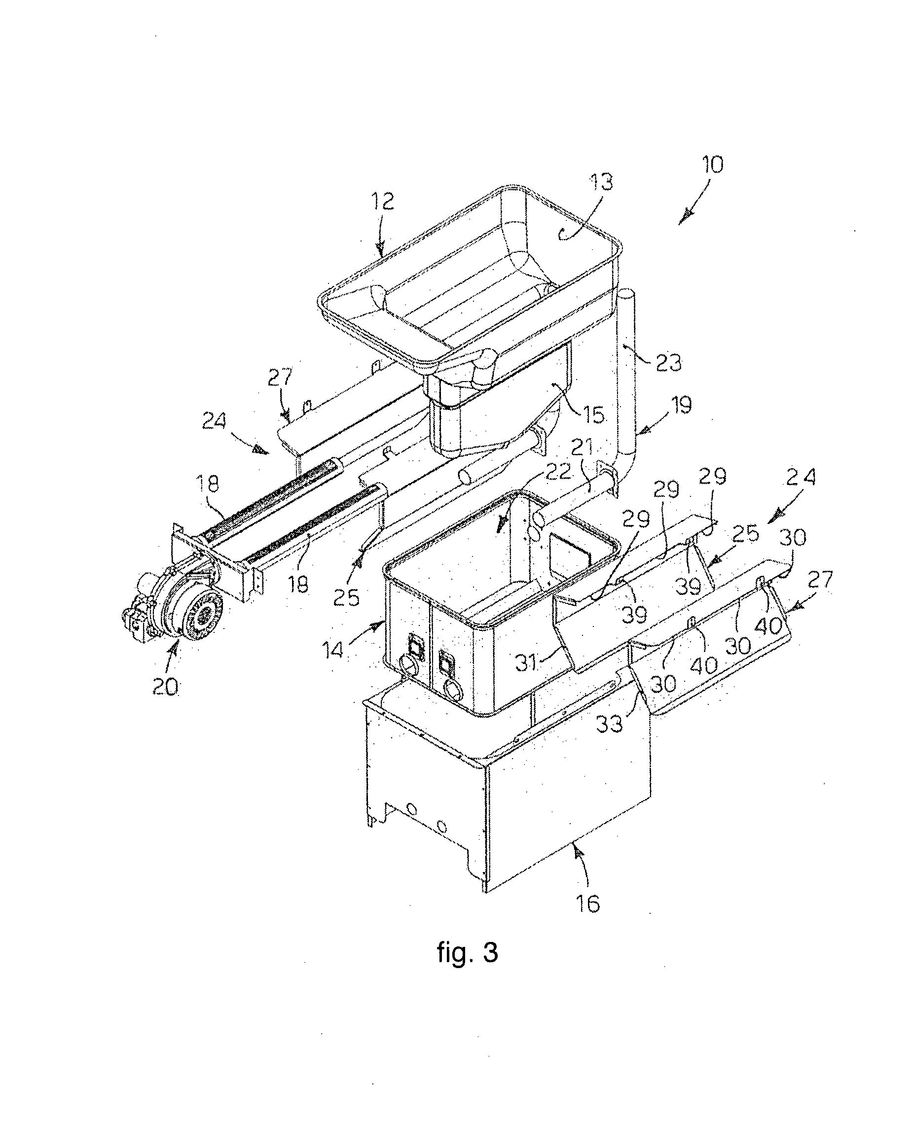 Pan-type apparatus to fry or boil food products