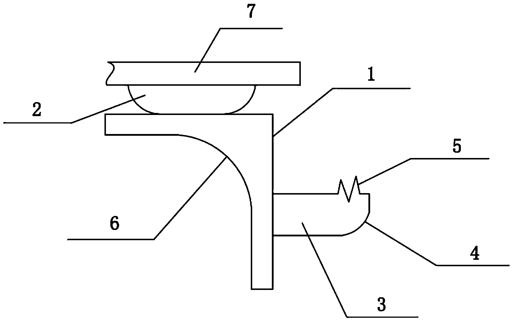 Furniture glass laminate support