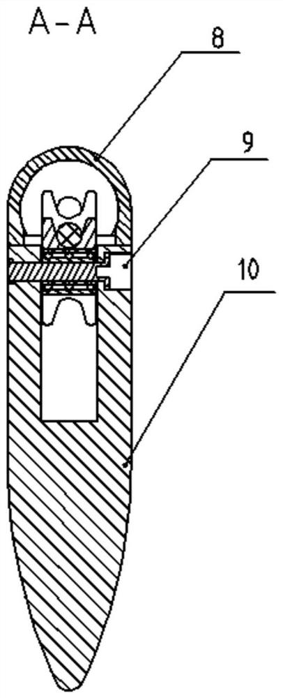 Measuring device for wet-end dragging force of dragging system