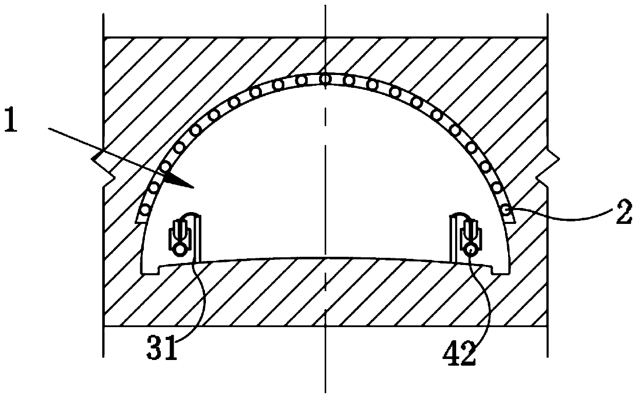 Tunnel excavation construction method of completely weathered granite shallow-buried water-rich layer milling excavator