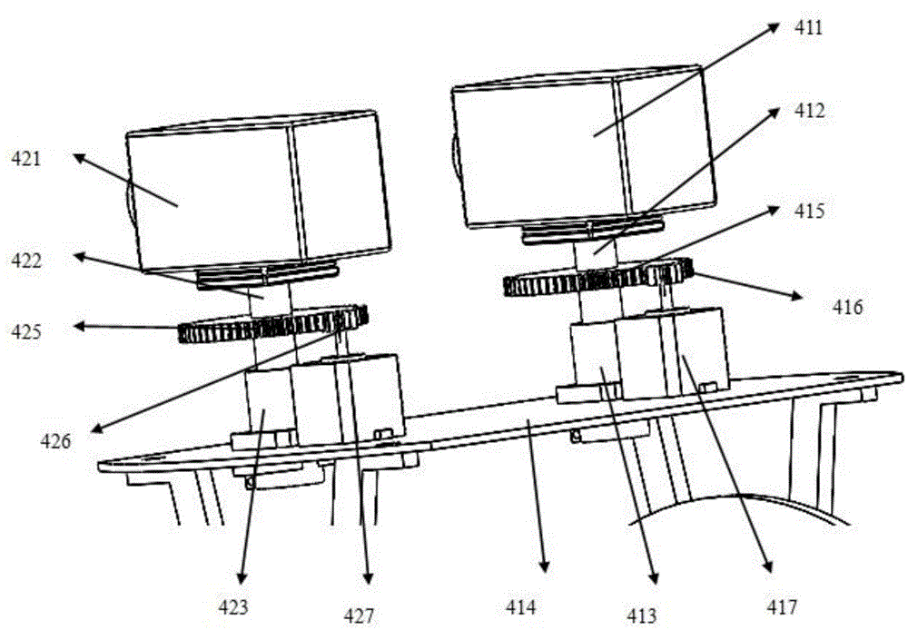 Binocular vision cradle head