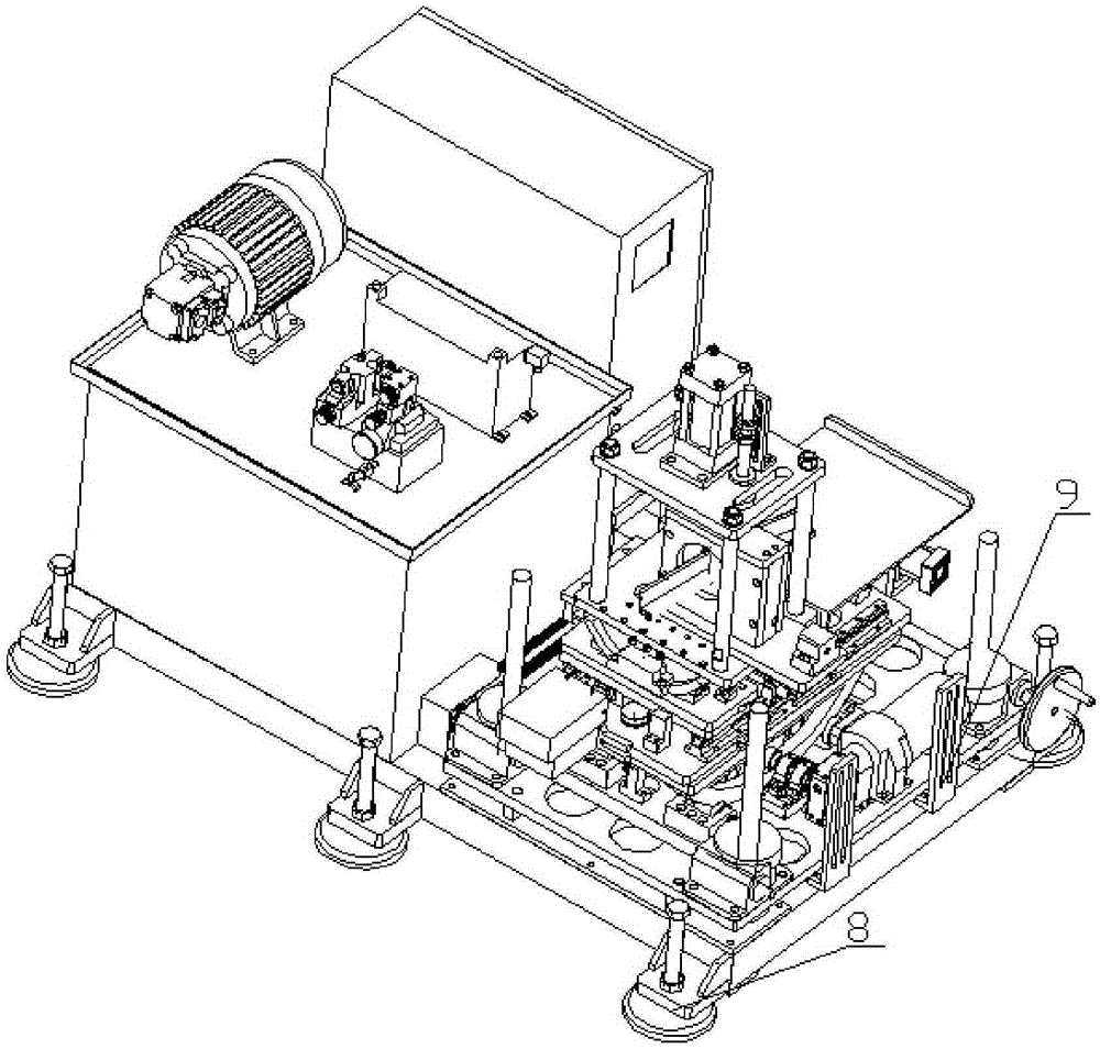 Fixed-length cutting-off equipment capable of adjusting cutting-off angle in multiple directions