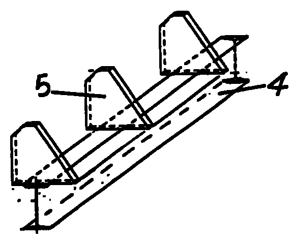 Maintenance track structure for buffeting control of box main girder cable-stayed bridge