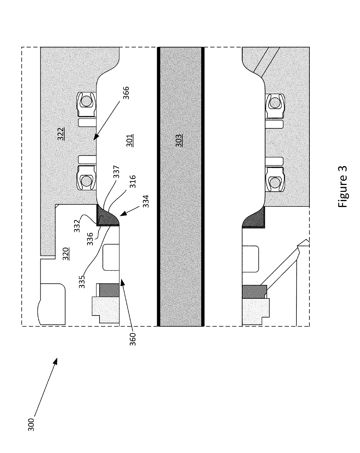 Deformable translatable seat for reducing stress on ceramic penetrators