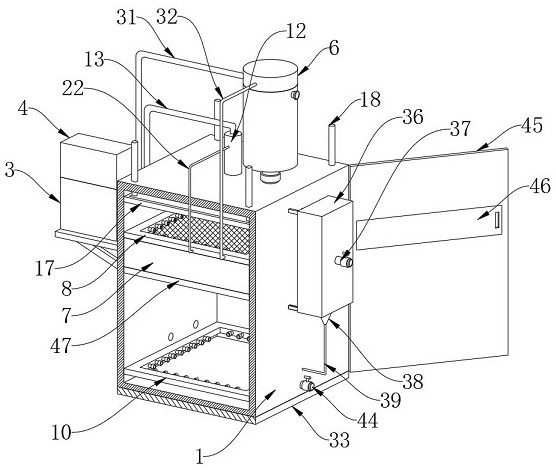 A water body purification test device for sewage treatment