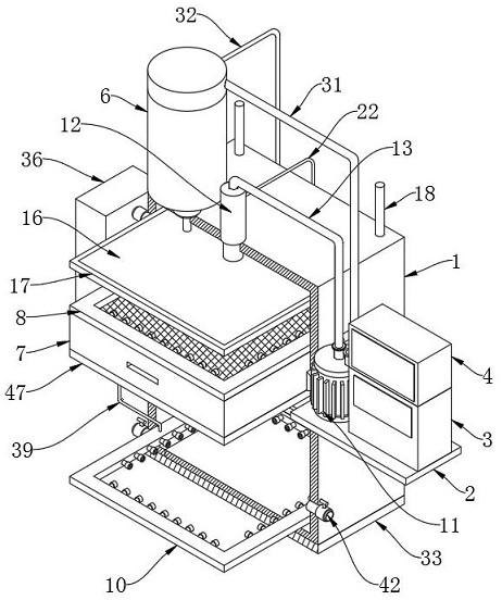 A water body purification test device for sewage treatment