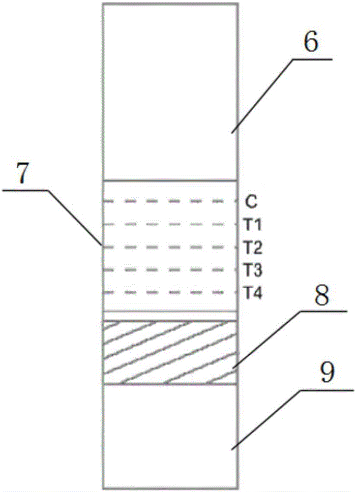 Four-in-one combined detection test paper box and preparation process