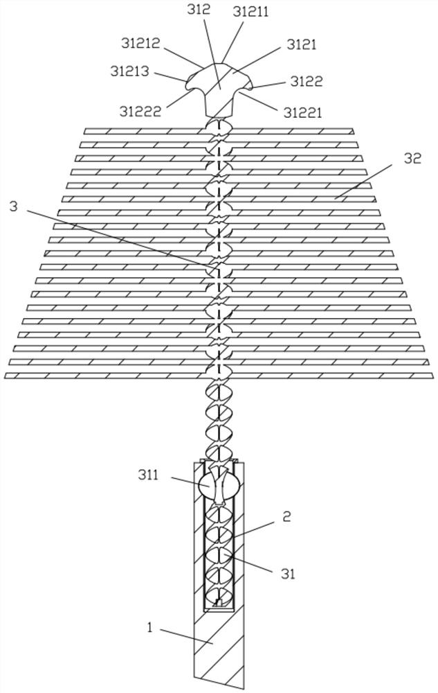 Cervical brush and manufacturing process thereof