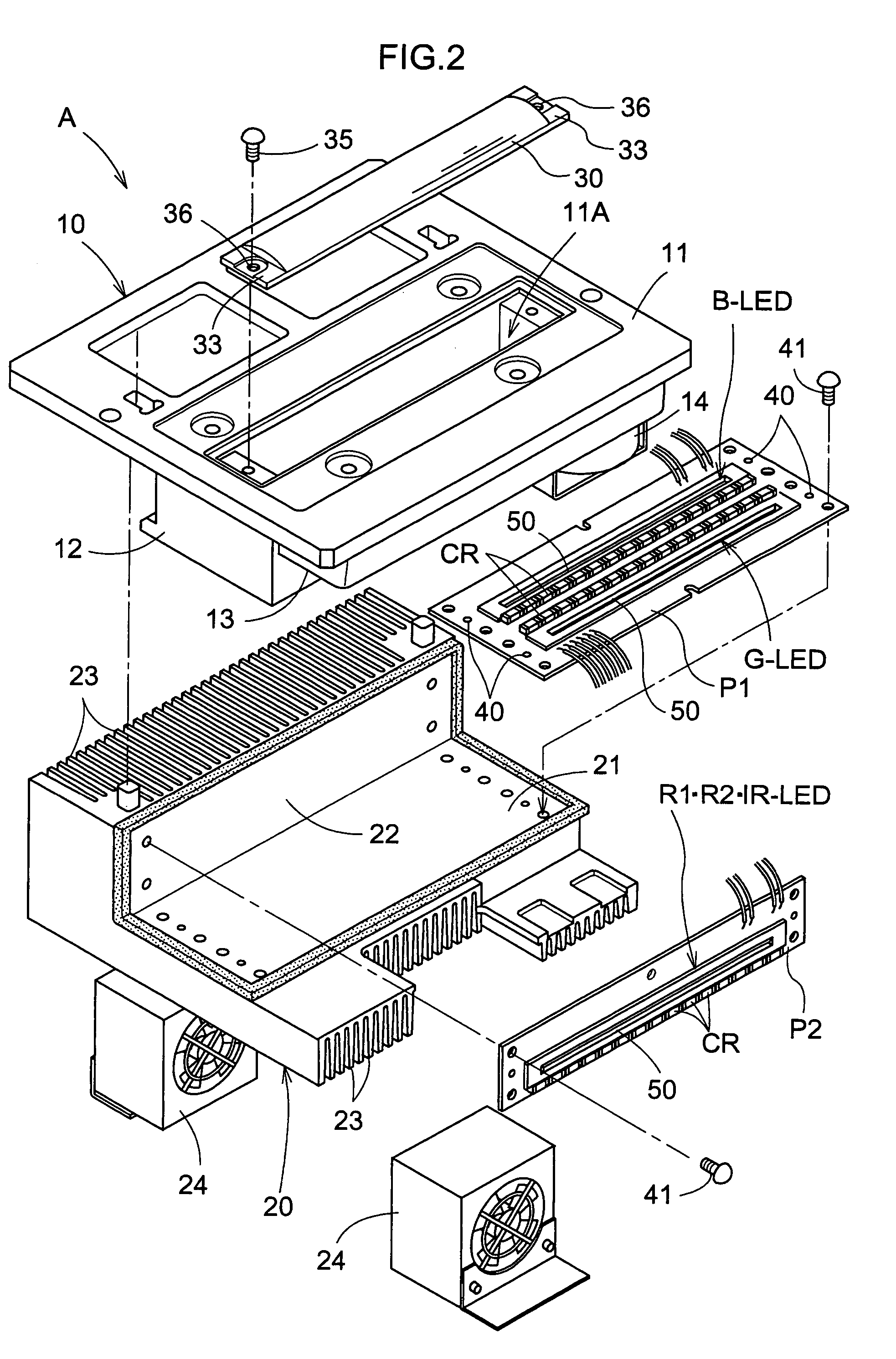 Light-emitting diode light source unit