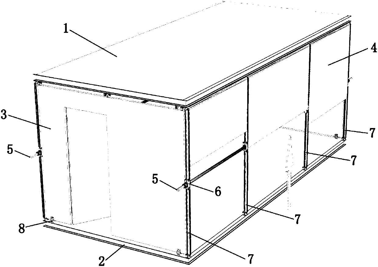 Folding mobile box house