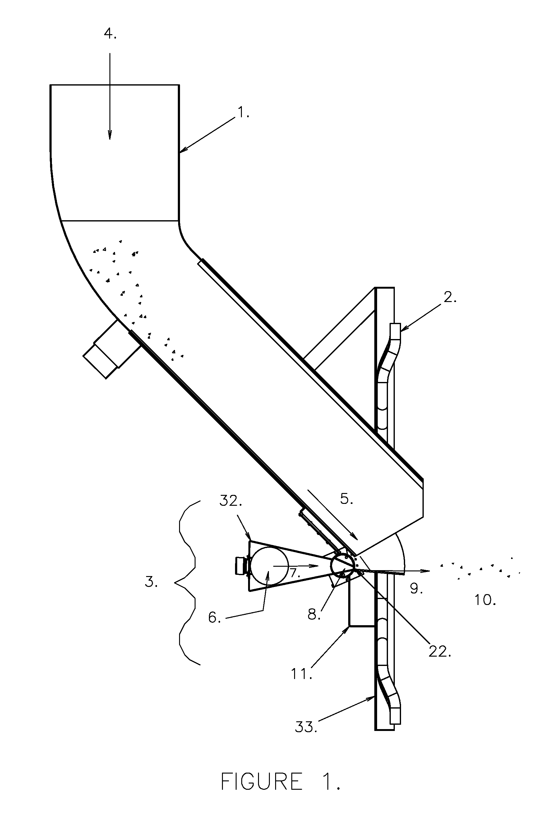 Pneumatic fuel distributor for solid fuel boilers