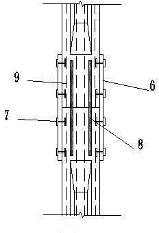 Method for improving integral type bridge abutment sustaining pile stress performance by H-shaped concrete pile