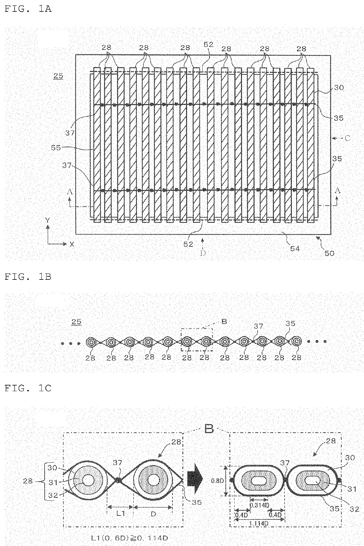 Heat dissipating structure and battery provided with the same