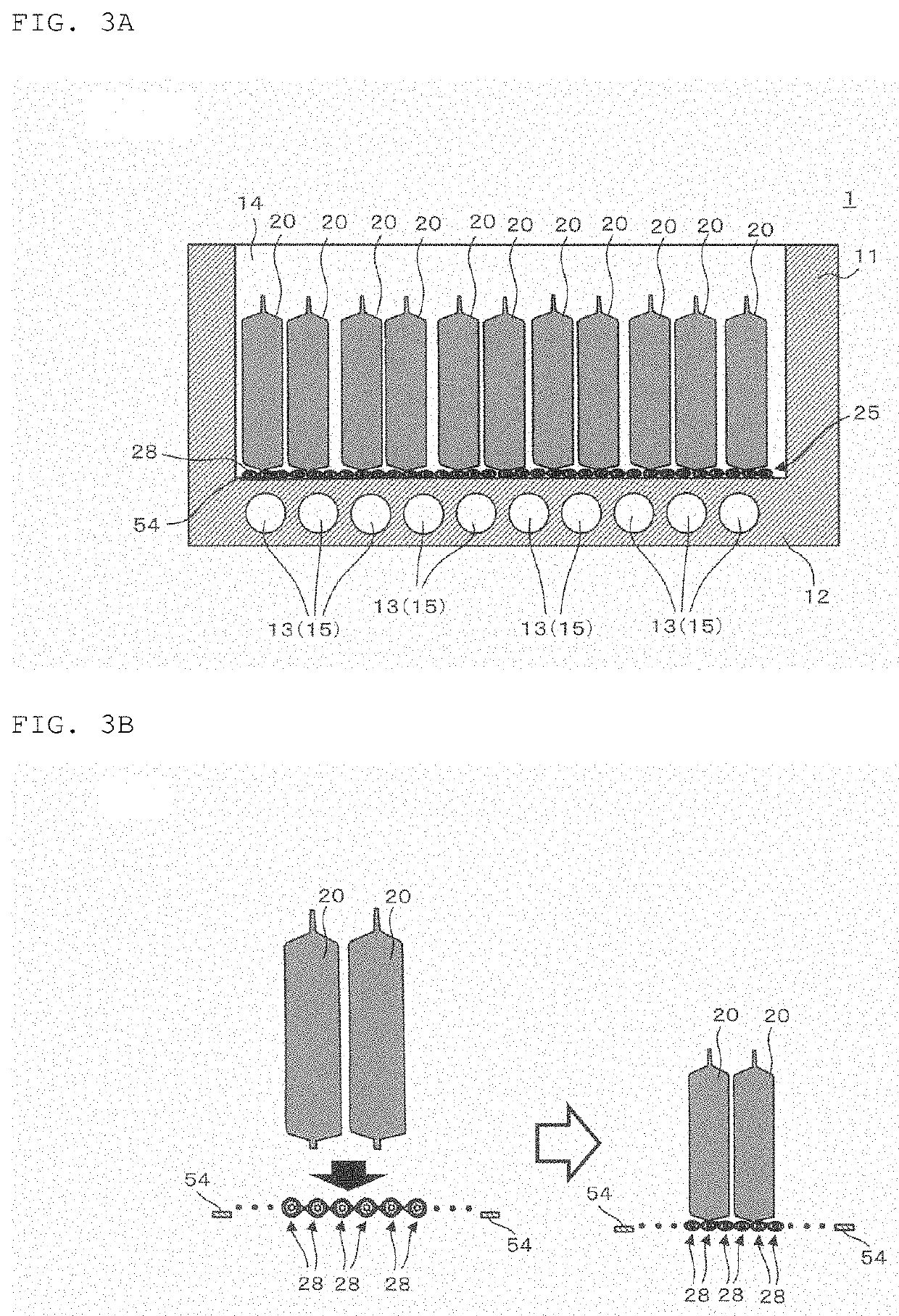 Heat dissipating structure and battery provided with the same