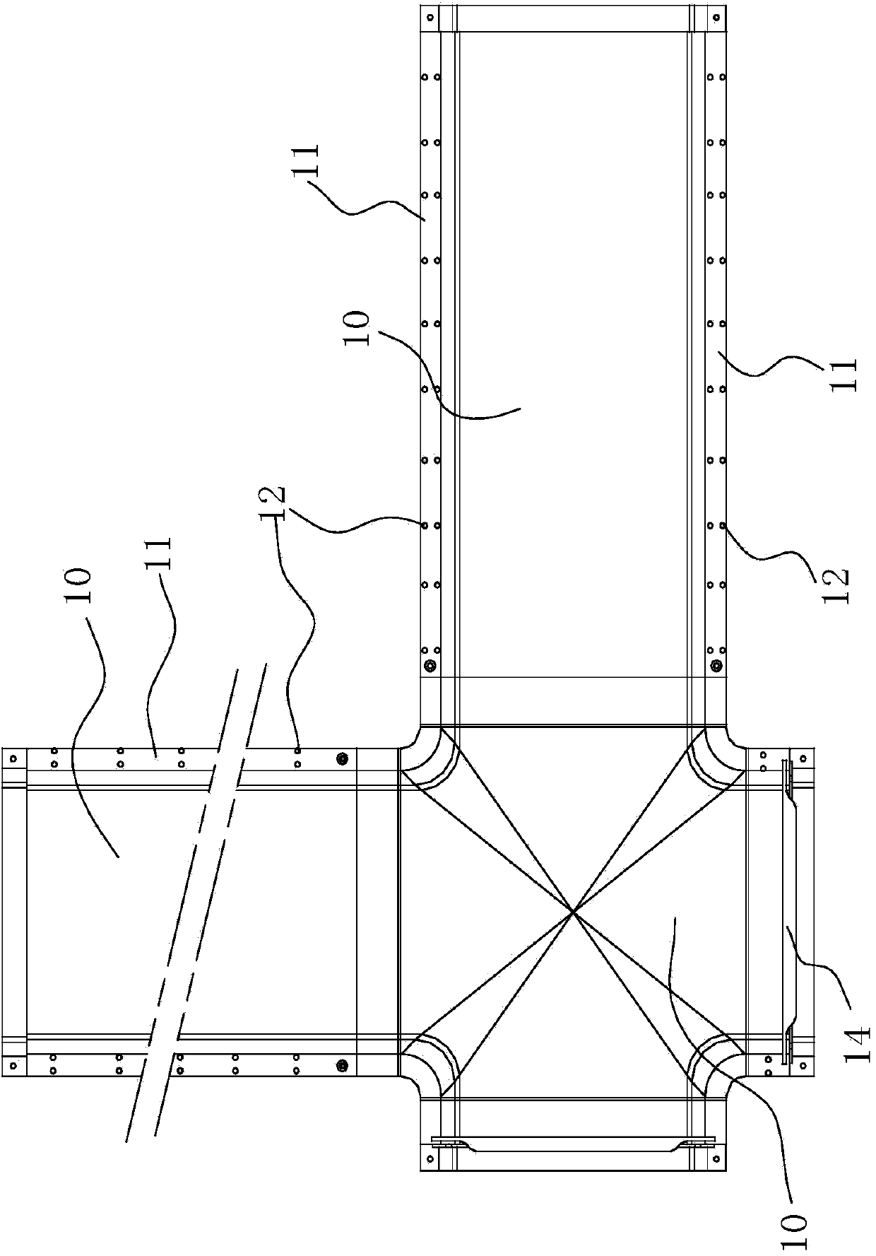 Polymer-material water conveying system and manufacturing and mounting method thereof